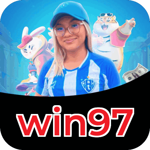 Catálogo slots win97 mostrando top jogos Gates Olympus Sweet Bonanza Fortune Tiger Big Bass volatilidade RTP